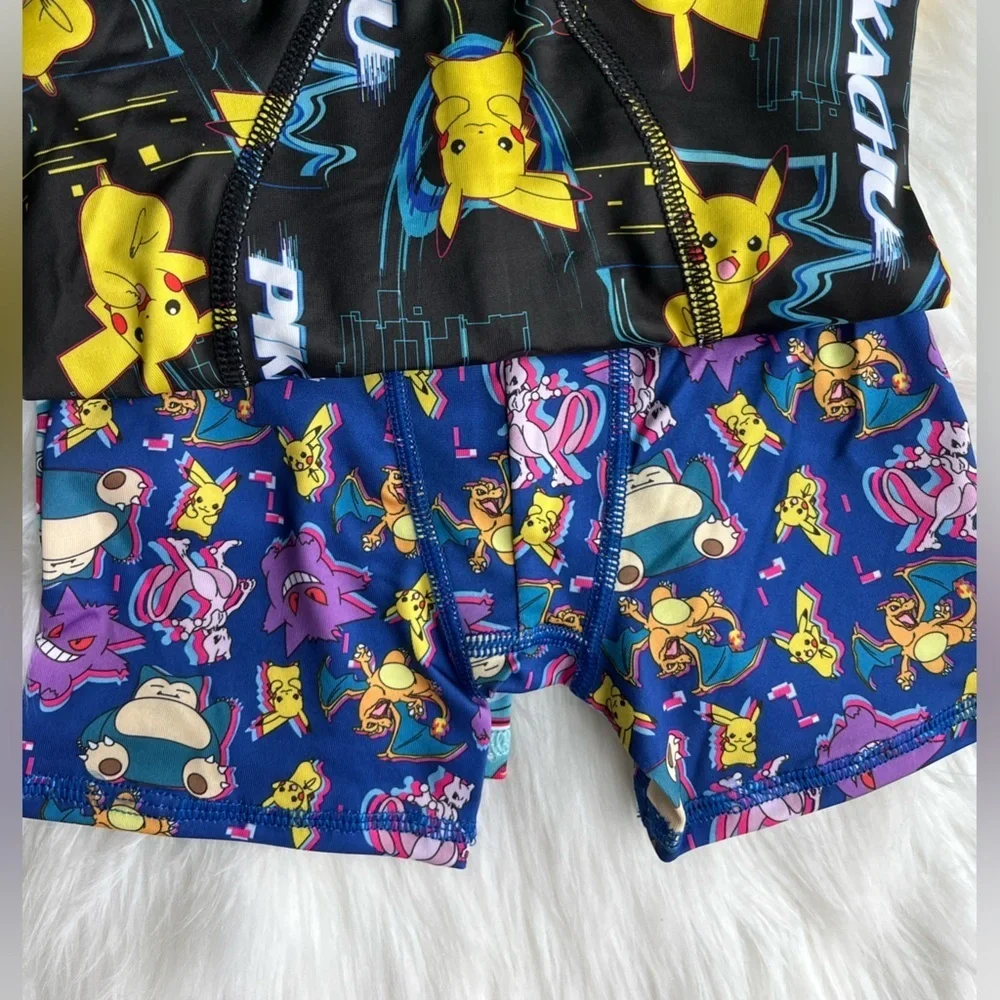 🆕Pokeman Athletic Boxer Briefs Underwear Size 4 Set of 4